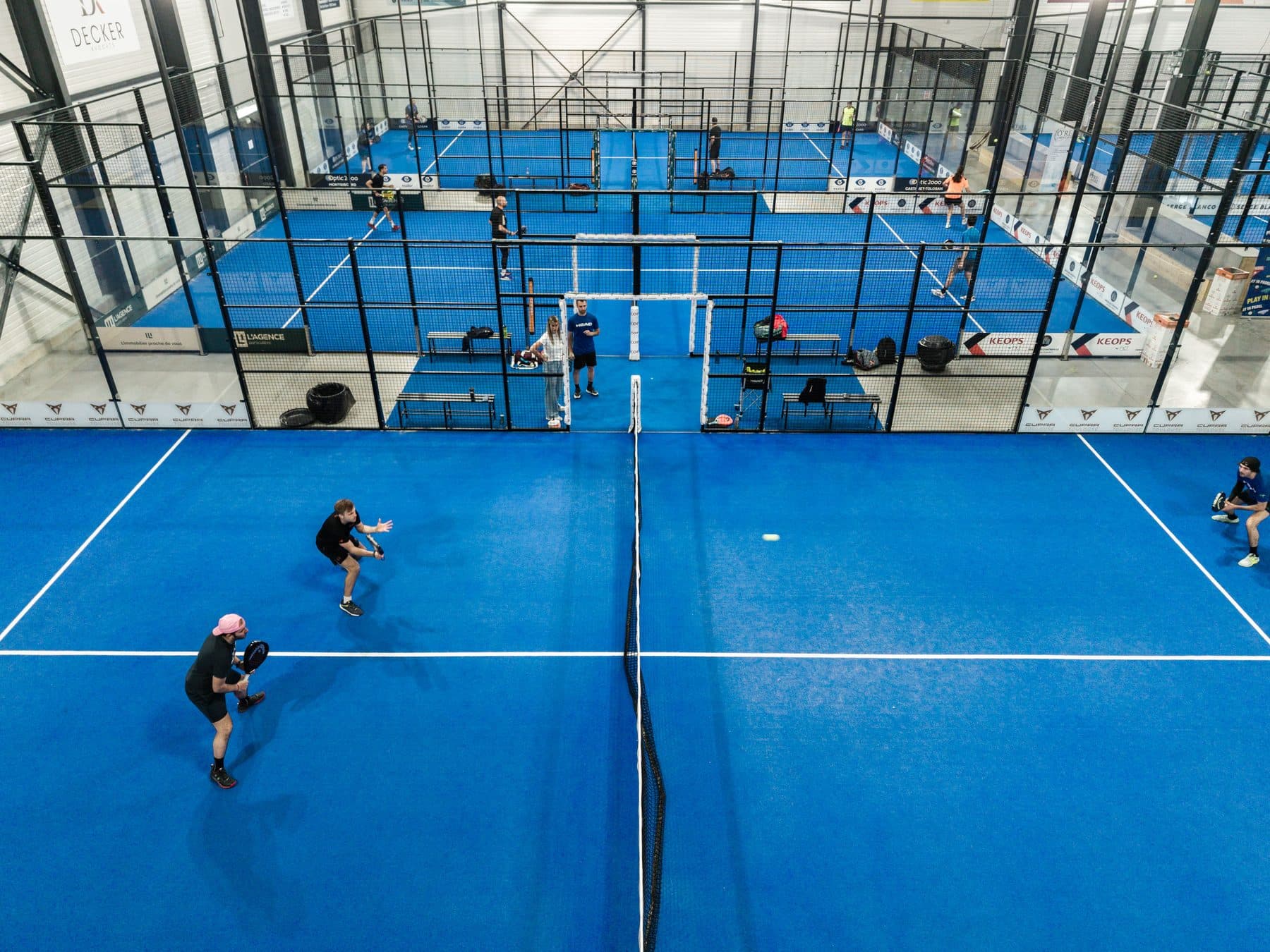 Vue des terrains On Padel
